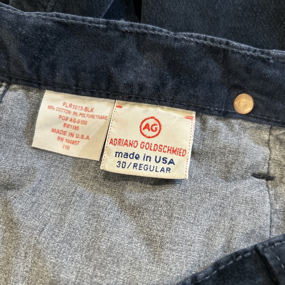 Adriano Goldschmied AG Womens Jeans Pants The Angel 30 Regular Velvet Blue Boot - Picture 7 of 7